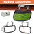 Universal Magnetic Tractor Mirror Rear View Mirror with U-Bracket 8" x 4"