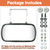 Universal Magnetic Tractor Mirror Rear View Mirror with U-Bracket 8" x 4"