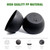 WSMKSZ 10 inch Hanging Planters for Outdoor Indoor Plants with Drainage Holes and Chain, 2 Pack Round Hanging Flower Pots for Garden Home Porch Decor, Black