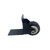 2 Pack Black Side Mount Casters 2 Inch Non Swivel Caster with L Mounting Plate Silent Fixed Caster Wheels Replacement for Luggage, Wooden Gate, Furniture, Doors