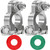 Battery Terminal Connectors,Military Spec Positive Negative Heavy Duty Battery Terminals with 2 Anti Corrosion Washers for Cars,Trucks,Marine and More