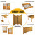 4 Set Louver Bracket Kit,Deck Sunblind System Brackets,Louver Hardware Kit