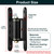 7in Heavy Duty Gate Hinges,1100 lbs Max Load,90° in/Outward Smooth Open