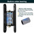 7in Heavy Duty Gate Hinges,1100 lbs Max Load,90° in/Outward Smooth Open