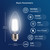 FLSNT 100W Equivalent LED Chandelier Light Bulbs E26 Base, 5000K Daylight Dimmable LED Candelabra Bulbs, 800LM, 6 Pack UL,CA65 Listed.