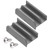 M6219 Sliding Shower Door Bottom Track(Grey) (Top-Hung Shower Door Track), Suitable for 7/16-inch Thick Glass, 1/2-inch Channels, Glass Shower Door Plastic Track M6219 (2 Pack)