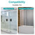M6219 Sliding Shower Door Bottom Track(Grey) (Top-Hung Shower Door Track), Suitable for 7/16-inch Thick Glass, 1/2-inch Channels, Glass Shower Door Plastic Track M6219 (2 Pack)