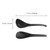 DOITOOL 2Pcs Rice Paddle & Spatula, Non-Stick Soup Spoon, Works for Rice, Mashed Potato (Black)