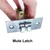 Qrity 30mm Tubular Latch with Stainless Steel Panel, Mute Door Sprung Latch for Lever Handles