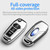 Tukellen for Ford Key Fob Cover Soft TPU Full Protection Key Shell Key Case Compatible with Ford F150 F250 F350 F450 F550 Explorer Ranger Escape Key Shell (Silver)