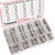 Tnisesm 275 Pcs Fast Blow Glass Fuses Assortment Kit 0.5A, 1A, 2A, 3A, 5A, 6A, 8A, 10A, 15A, 20A, 6x30mm, 1A, 5A, 10A, 15A, 20A 15 Values 250V with Plastic Box Tn-18