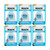 REACH Ultraclean Dental Floss, Mint, Plaque Remover for Teeth, Shred Resistant, Waxed, Easy on Gums & Teeth, Mint, Oral Care, PFAS Free, for Adults & Kids, 6 Pack, 30 yd
