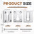 Shimeyao 2 Sets Newel Post Mounting Kit, Handrail Fastener, Silver