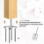 Shimeyao 2 Sets Newel Post Mounting Kit, Handrail Fastener, Silver