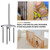 Shimeyao 2 Sets Newel Post Mounting Kit, Handrail Fastener, Silver
