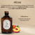Bacanha Organic Raw Peach Syrup - Premium French Fruit Syrup - Sweet & Juicy Flavor for Cocktails & Lemonades - Gourmet and Organic - For Coffee, Mocktails, Teas, Desserts - 400ml Glass Bottle