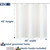 White Waterproof Plastic Shower Curtain 48x48 for Bathroom Window