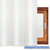 White Waterproof Plastic Shower Curtain 48x48 for Bathroom Window