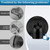 Enhon Metal Tub Spout Cover Ring with Foam Gasket, Matte Black