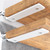 Goovilla Floating Shelf Brackets 8 Inch for 2×4" Wood Stud, 4 Pack, White