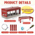 Automatic Chicken Waterer, Multi-Side Drinking Holes and Detachable Legs