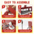 Automatic Chicken Waterer, Multi-Side Drinking Holes and Detachable Legs