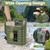 3.2 Gallon Water Jug, Portable Camping Water Jug Dispenser with Spigot, Leak-Proof Water Storage Containers for Camping, Outdoor, Hiking, Picnic, RV, BPA Free Emergency Water Tank, Green