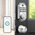 Keyless Entry Door Lock, Smart Deadbolt Lock with Handleset D180 & D280 (Fingerprint & Leveler) (Sliver)