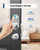 Keyless Entry Door Lock, Smart Deadbolt Lock with Handleset D180 & D280 (Fingerprint & Leveler) (Sliver)