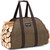 INNO STAGE Waxed Canvas Firewood Carrier Bag, Log Carrier Tote, Khaki