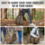INNO STAGE Waxed Canvas Firewood Carrier Bag, Log Carrier Tote, Khaki