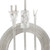 RTNLIT 12FT Clear Lamp Cord with On/Off Switch, Stripped Ends Ready