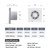 4-Inch Wall Exhaust Fan: Small Window Ventilation Fit 4" Duct