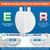 Plexon Soft Cushioned Toilet Seat, Elongated White, Slow-Close Lid & Seat, Quick-Release Hinge, Easy To Clean & Change