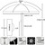 AMMSUN 8 Feet Large Beach Umbrella with Sand Anchor Heavy Duty High Wind Portable Outdoor Umbrellas UV 50+ Protection Air Vent Tilt Patio Garden Pool