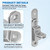 Heavy-Duty Cargo Trailer Door Hasps (Includes Bolt, nut, Washer, and Wrench)