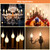 12 Pcs Silicone Dipped Candle Light Bulbs, LED Silicone Candle Bulbs, 0.7 W