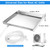 Air Conditioner Drip Pan with Hose - AC Drain Pan for Window Units & Portable Air Conditioners - Galvanized Steel Water Catcher Tray 17.29 x 15.72 in Universal Condensate Drip Tray