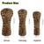 Rnyleeg Golf Club Covers for Women Driver Headcover Wood Head Covers Waterproof Leather Golf Hybird Headcovers with Elastic