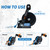 1600lbs Heavy Duty Boat Trailer Winch with 26FT Strap, 2-Way Ratchet & 4:1 Gear Trailer Winch, Portable Hand Crank Winch for Boat, Truck, Trailer, RV, ATV, Jet Ski