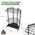 Garden Tool Organizer for Corner - Heavy Duty Metal Rack with 34 Storage Compartments & 14 Hooks for Shovels, Rakes, Long-Handled Tools, Ideal for Garden, Shed, Garage Storage