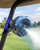 BOYISEN Magnetic Golf Cart Fan with Mister, 12000mAh Battery Portable Fan