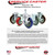 Polyurethane Swivel Expanding Stem Caster Set of 4 with 3 Inch Gray Wheels and 3/4" Stems - Includes 2 with Top Locking Brakes - 1200 lbs Total Capacity - Service Caster Brand