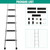 72" Aluminum RV Bunk Ladder, Integrated Camper Bunk Bed Ladder