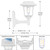 LeiDrail Solar Wall Lantern, 2 Modes Edison Bulb Solar Fence Lights, Outdoor Playhouse Accessories, Waterproof Warm/Cold White LED 15 LM Outdoor Decor Wall Lights for Garden Patio Yard White (2 Pack)