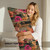 Leopard Floral Body Pillow Cover 20x54, Tropical Pink Orange Cheetah Print Long Pillowcase with Zipper, Glam Jungle Bedroom Decor for Women Girls, Double-Sided Decorative Body Pillow Cover
