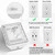 Multi Plug Outlet Surge Protector - Lvetek 3-Sided Power Strip with 5 Outlet Extender and 4 USB Ports(2 USB-C) and Night Light, USB Wall Charger for Home, Office, Travel, ETL Listed, White