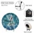 Beautiful Mermaid Wall Clock Fantasy Seascape Scenery Clock 10 Inch Silent Non-Ticking Clocks Battery Operated for Home Living Laundry Room Kitchen Bedroom Office