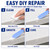 White Quartz Countertop Repair Kit, Epoxy Filler for Chips, Cracks & Nicks