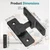 90° Heavy Duty Zinc Alloy Barn Door Lock Black 1 Pack